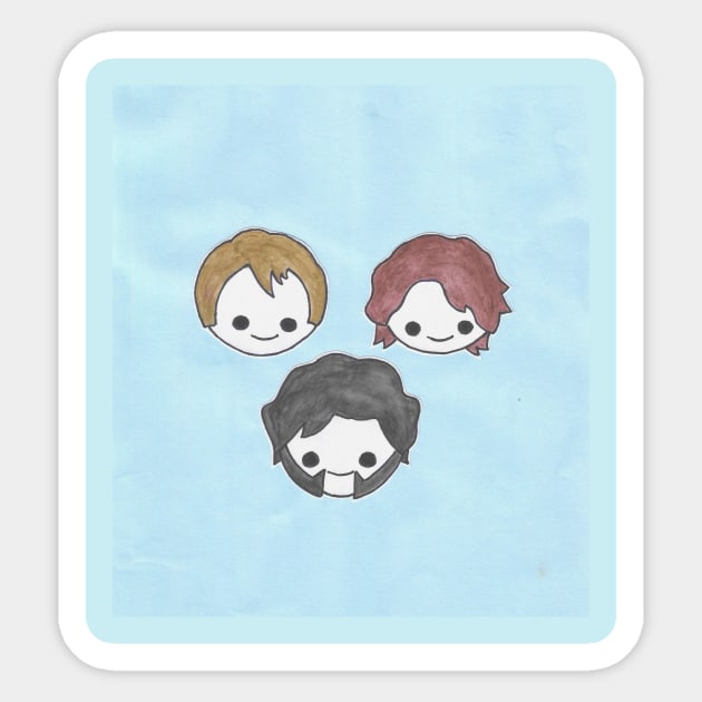 Francis, James & Henry Sticker by sinnamin